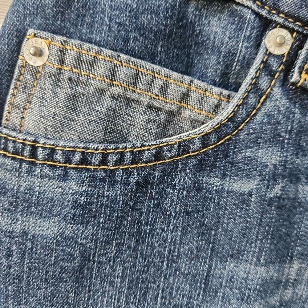 Quiksilver Juniors Size 13 Dark Wash Denim A Line Back Slit Roxy Jean Skirt - Picture 3 of 9